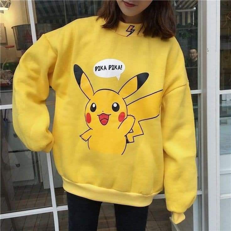 MYSTIQUE.ID-SWEATER PI*KA PIKA LUCU DAN AESTHETIC