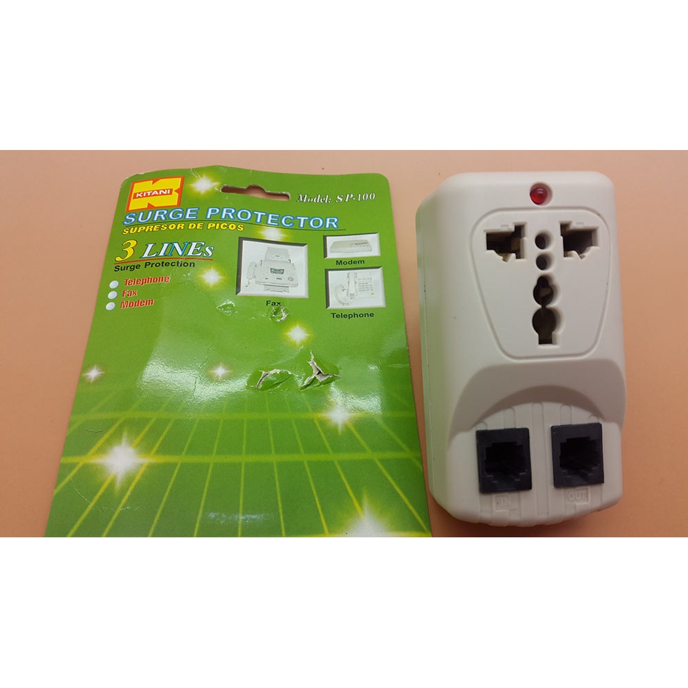 RJ11 Surge protector stop kontak KITANI / anti petir