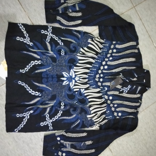 Trolistore Grosir Kemeja Batik Pria Lengan Panjang Motif Parigurita Merah Biru Hijau Coklat Kuning