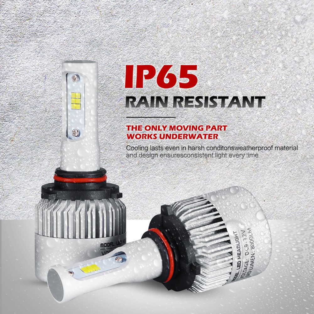 2PCS【In stock】CSP S2 LED Car H1 H3 H4 H7 H11 9005 9006 Headlight Bulbs Auto Headlamp