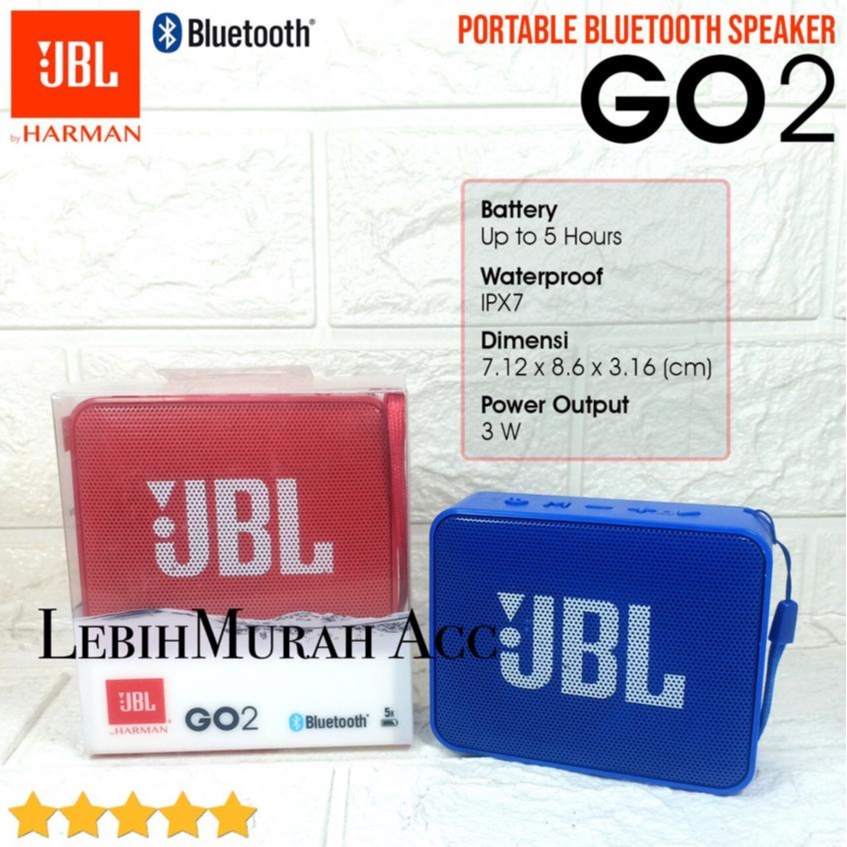 JBL GO2 Bass Speaker Bluetooth MINI GO2 Wireless Portable Support Aux/FM/USB/MEMORY