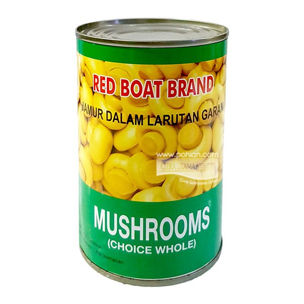 Jual Jamur Kaleng Mushrooms Red Boat 425 Gr Jamur Kaleng Besar