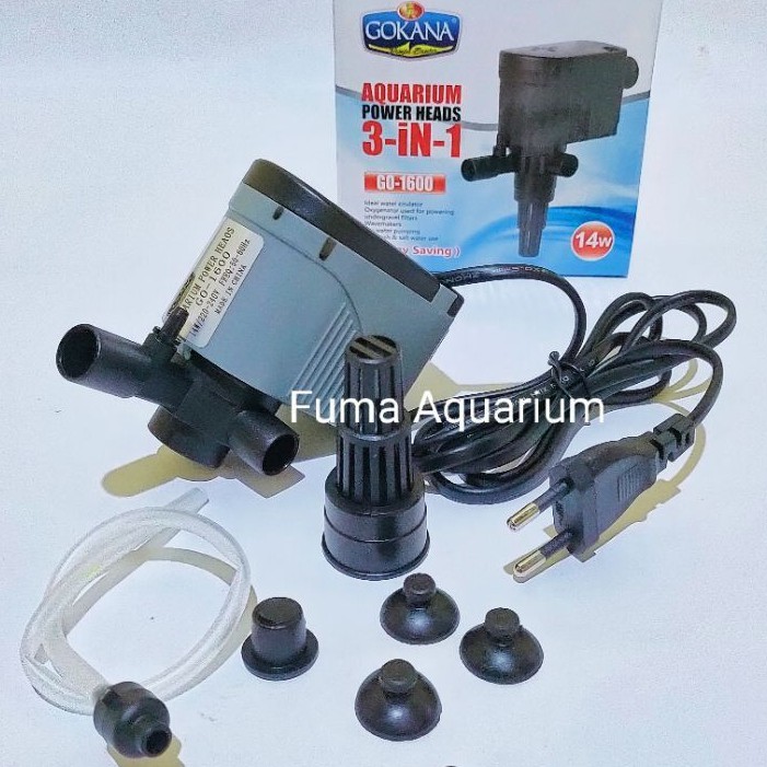 GOKANA GO-1600 Pompa Aquarium Aquascape Hidroponik Submersible Pump Power Head