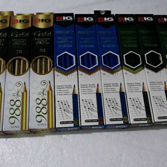 

Pensil BIG GOLD/GREEN/BLUE/Pensil BIG 2B 933 Neon 2B ECER!!!!!!!!!