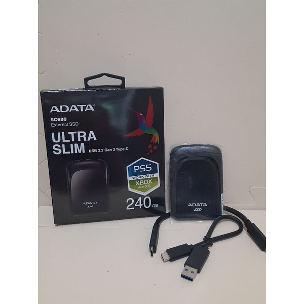 Adata External Ssd SC680 240Gb Black