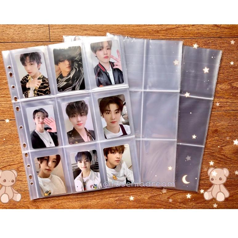 

zgs44 Sleeve 2p/3p/4p/6p/8p/9p/12p/20p (1 pak) ukuran A4 2/3/4 Ring .,.,.,.,