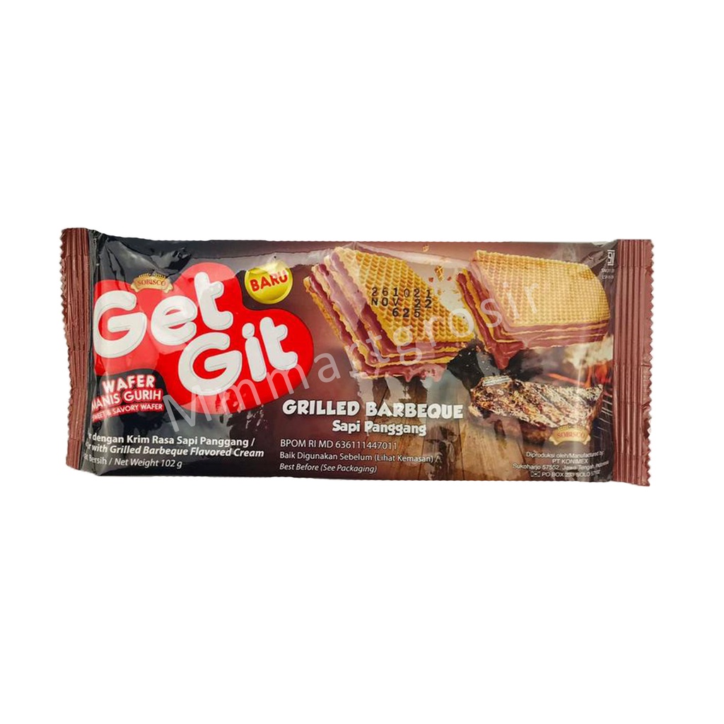 Wafer Get Git / Wafer Grilled Barbeque / Rasa Sapi Panggang