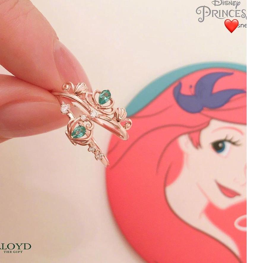 (SIAP KIRIM) Cincin Adjustable Disney Princess Ring 925 Silver Open Crown Rings