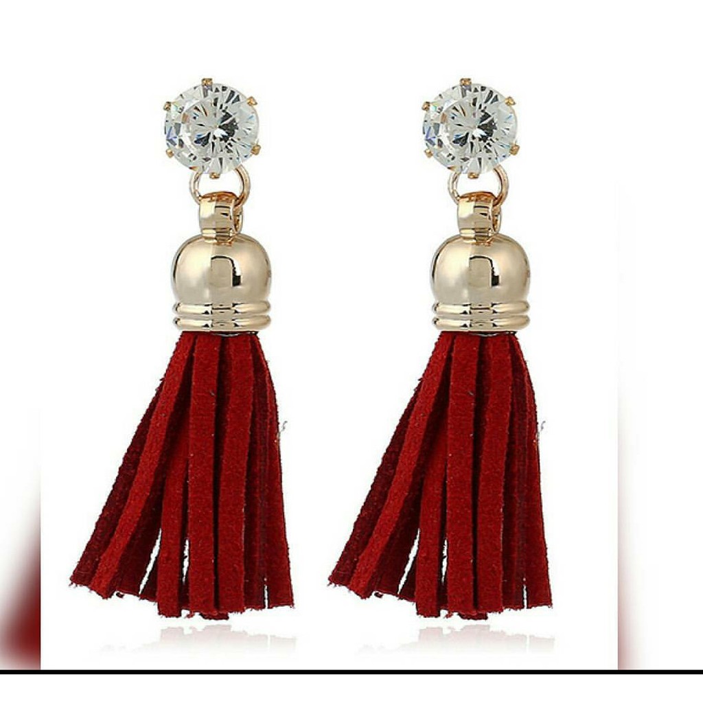 ANTING FASHION WANITA KEKINIAN KOREA STYLE MODEL STUD DIAMOND MIX TASSEL MISS  54