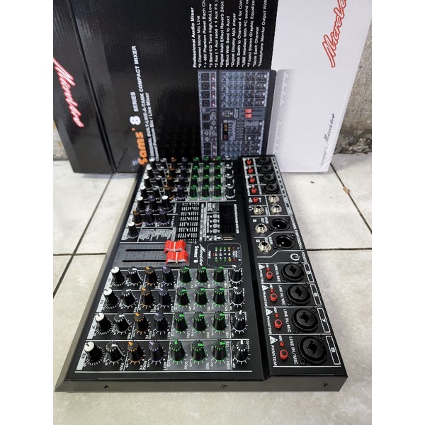 Mixer audio microverb sams8 8CH soundcard model samson 8 ashley sams 8 original