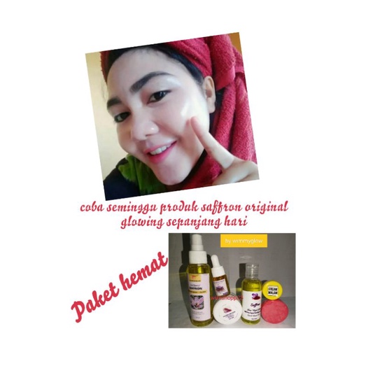 PAKET GLOWING SAFFRON ORIGINAL LENGKAP