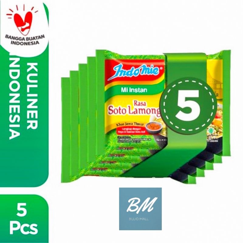 

Indomie Soto Lamongan 5 x 80 gr / Indomi Mi Instan Rasa Soto Lamongan 5 x 80 gr