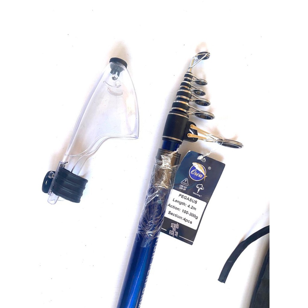 Joran Laut Model Antena Orca Pegasus 390 Carbon Action Kaku