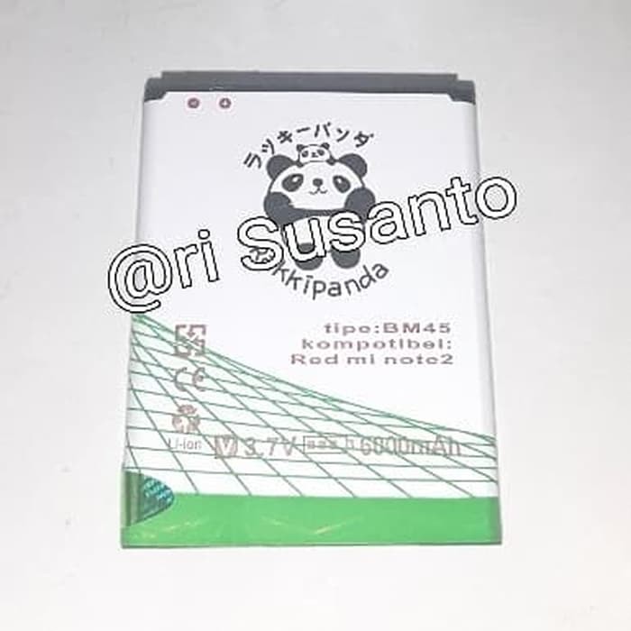 BATERAI XIAOMI REDMI NOTE 2 BM45 RAKKIPANDA DOUBLE POWER 6000MAH