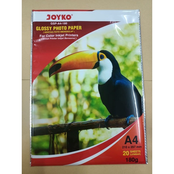 

Kertas Photo Joyko Glossy A4 180 Gram