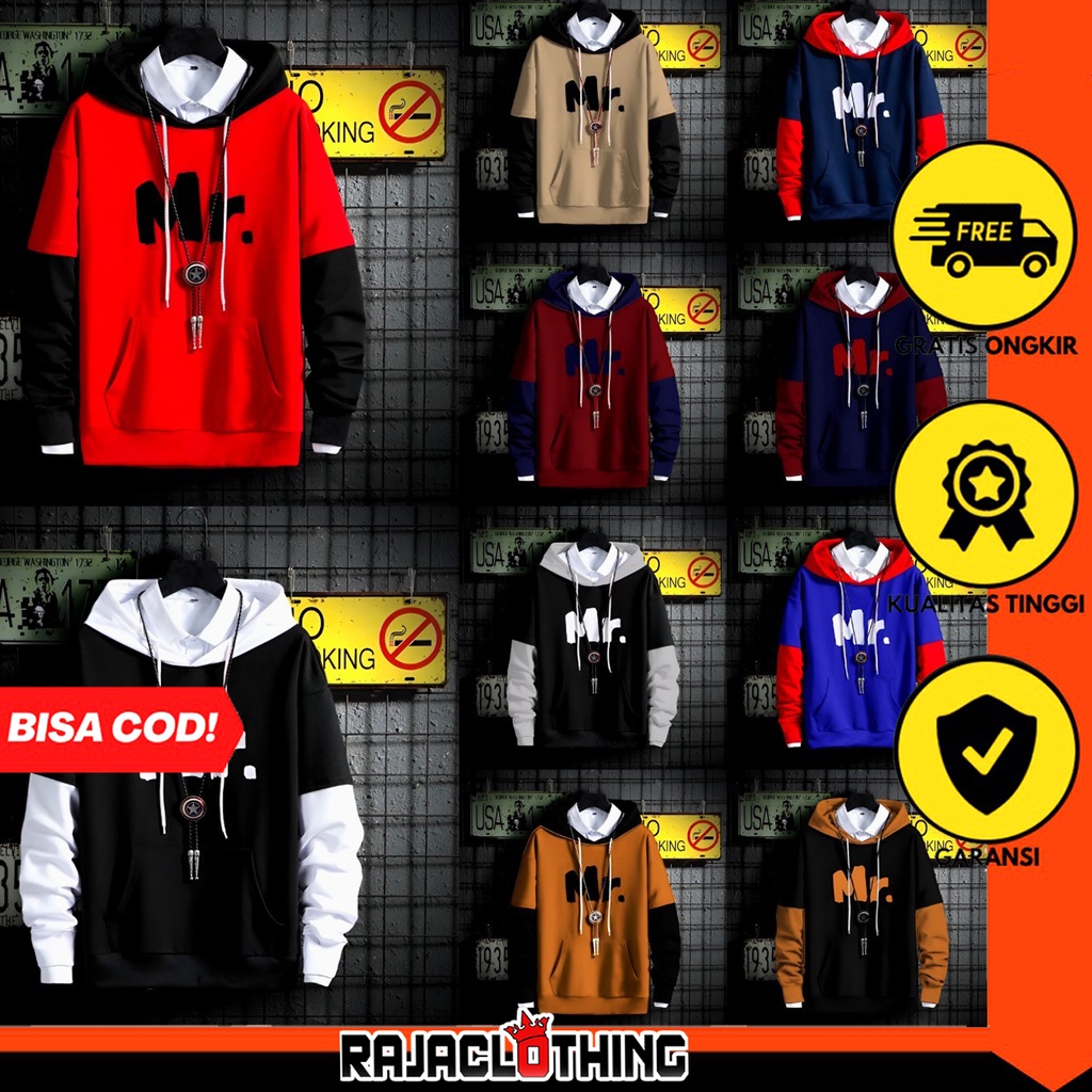 RCL - SWETER HOODE MR / JAKET HOODE MR MURAH / MR HOODIE JAKET SWEATER PRIA WANITA BAHAN FLEECE TEBAL