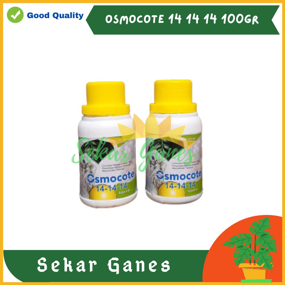 Sekarganes ORI Dekastar Osmocote 14-14-14 100 Gram Pupuk Slow Release Pertumbuhan Daun Seimbang Osmocote 141414 17-11-10 6-13-25 13-13-13 100 Gram