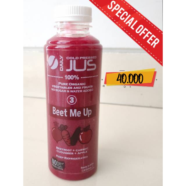 

Jus Buah Sayur Bit / Beet Me Up