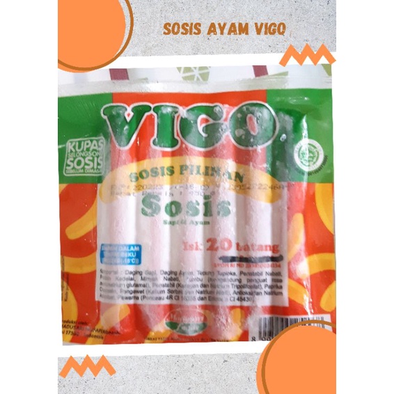 

Sosis Sapi & Ayam Vigo Isi 20 batang