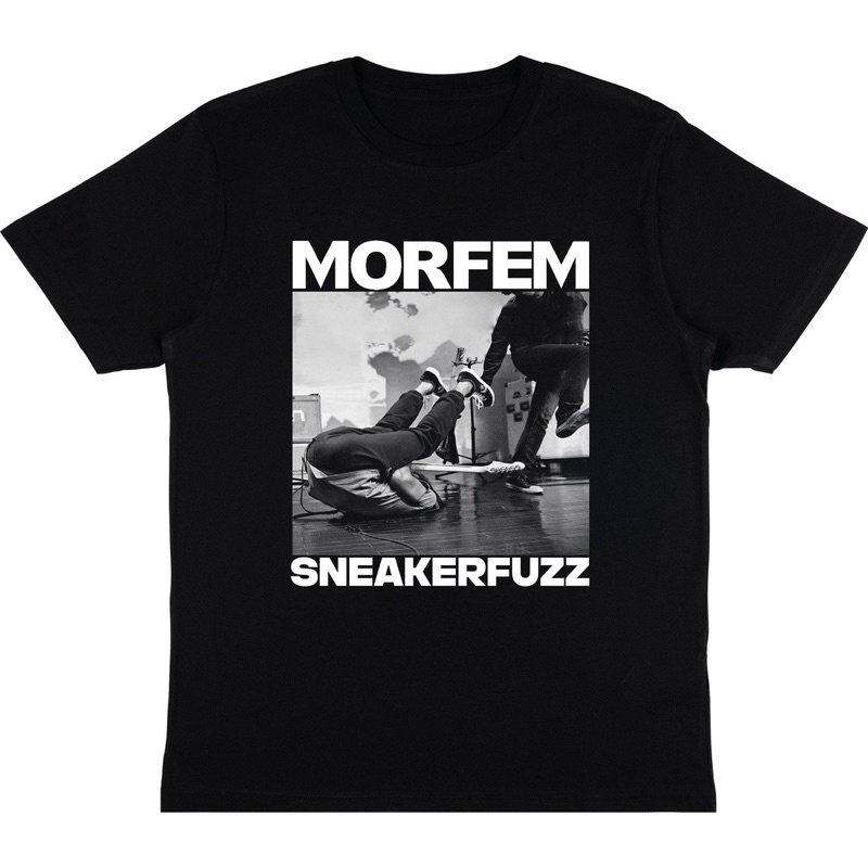 KAOS MORFEM - SNEAKERFUZZ | T-SHIRT BAND MORFEM | KAOS BAJU BAND HITAM MORFEM