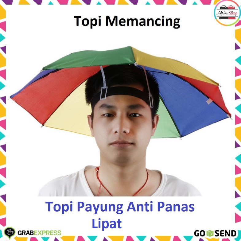 Topi Payung Anti Panas untuk Memancing