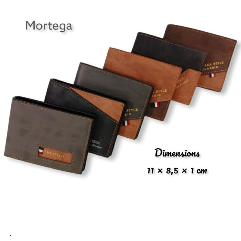 Dompet Mortega Original | Dompet pria Mortega | Dompet Lipat Model - M-1033