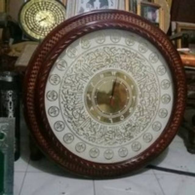 jam kaligrafi silver,mebei jepara,furniture