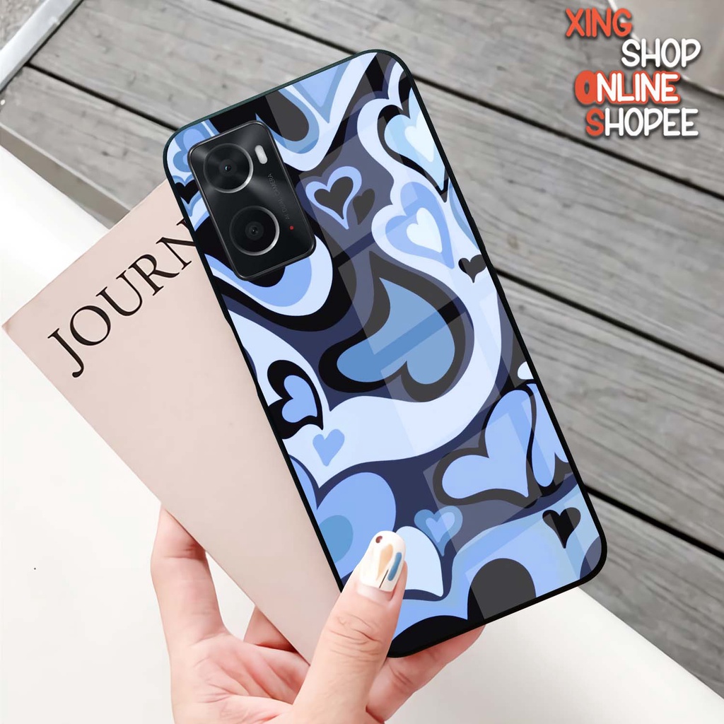 Case Kilau Oppo A76 A96 | Casing Hp Glossy | Motif Love