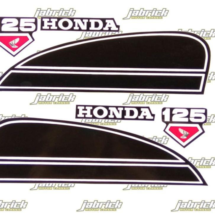 [beforetitle3] Striping Stiker Lis Standar Honda CB 125 S 1975 Hitam [aftertitle]