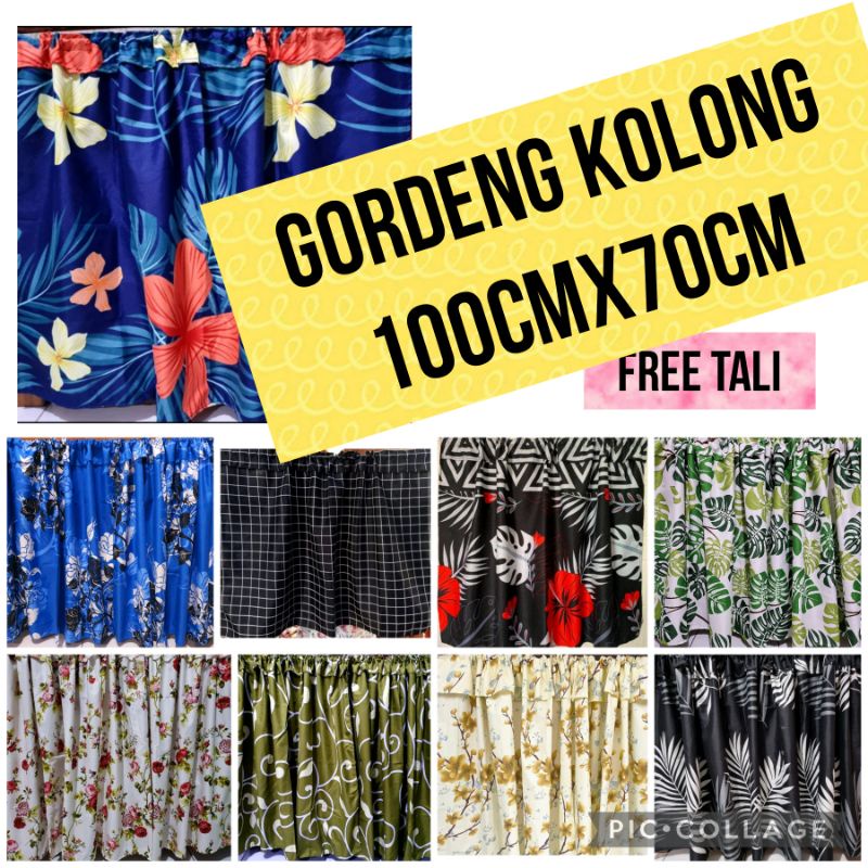 Jual Gordeng Kolong Dapur Uk Cm X Cm Anti Luntur Etalase Gorden Kolong Dapur