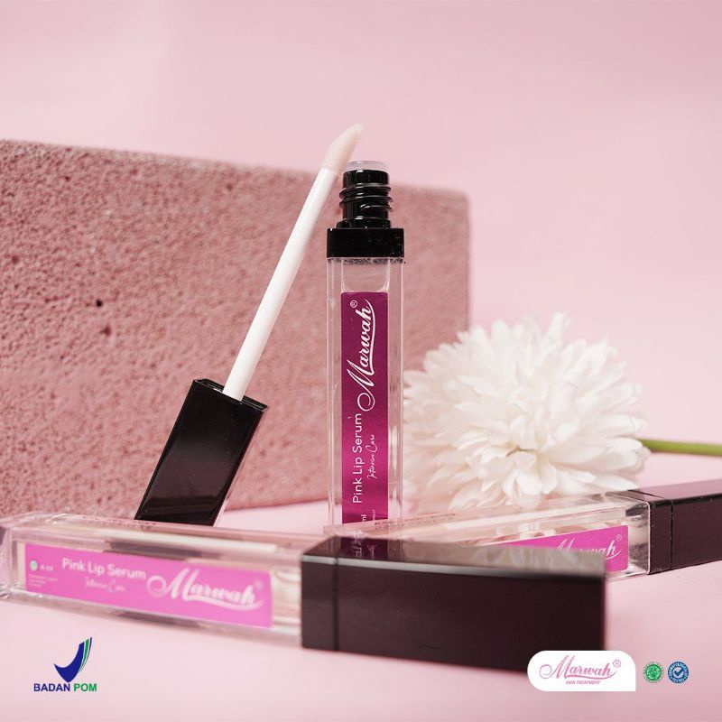 LIP SERUM MARWAH PINK BPOM/HALAL/PINK NATURAL