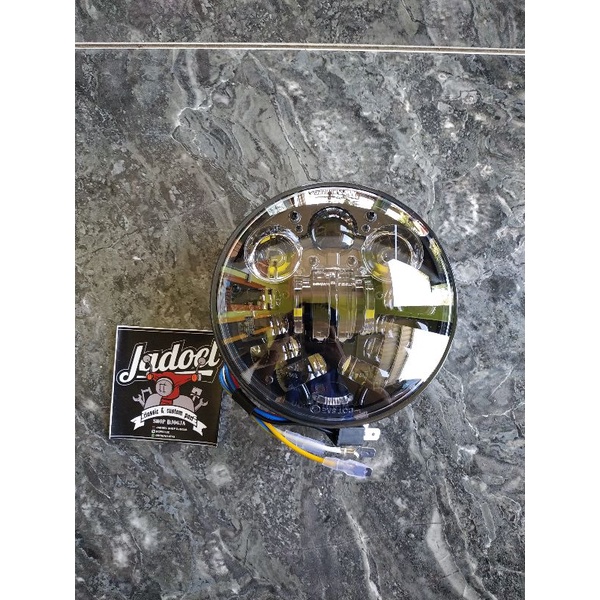 Reflektor Lampu Depan Motor Daymaker Bulat 5,7inch