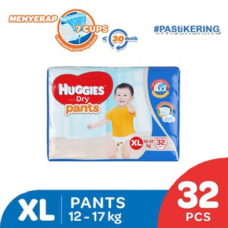 Jual Huggies Dry Pants    Popok Celana XL 12 - 17 kg 32 pcs Indonesia