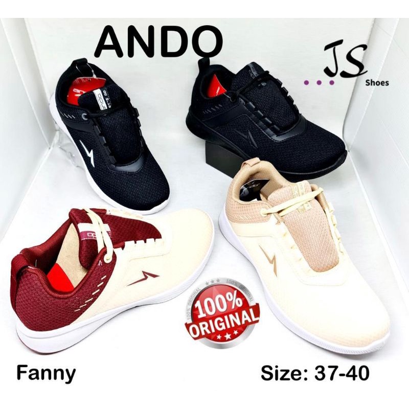 ANDO FANNY - SEPATU SNEAKERS SEPATU SEKOLAH CEWEK DEWASA ANDO ORIGINAL
