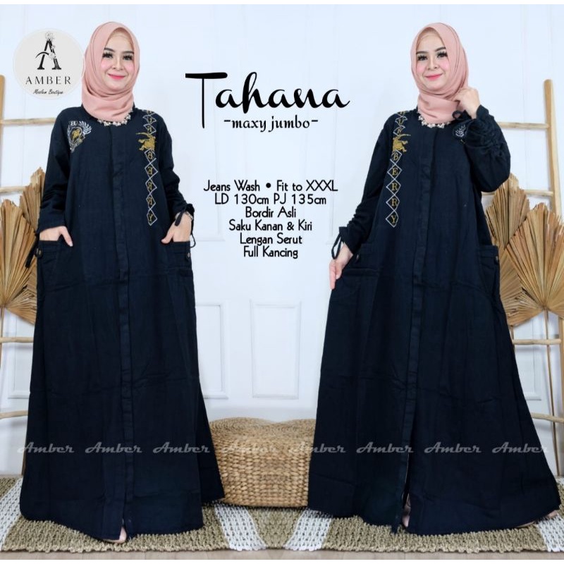 GAMIS JEANS TERBARU 2022 UNTUK WANITA MUSLIMAH DEWASA  BAJU MAXY  KEKINIAN  MODIS DAN TERPOPULER DEN