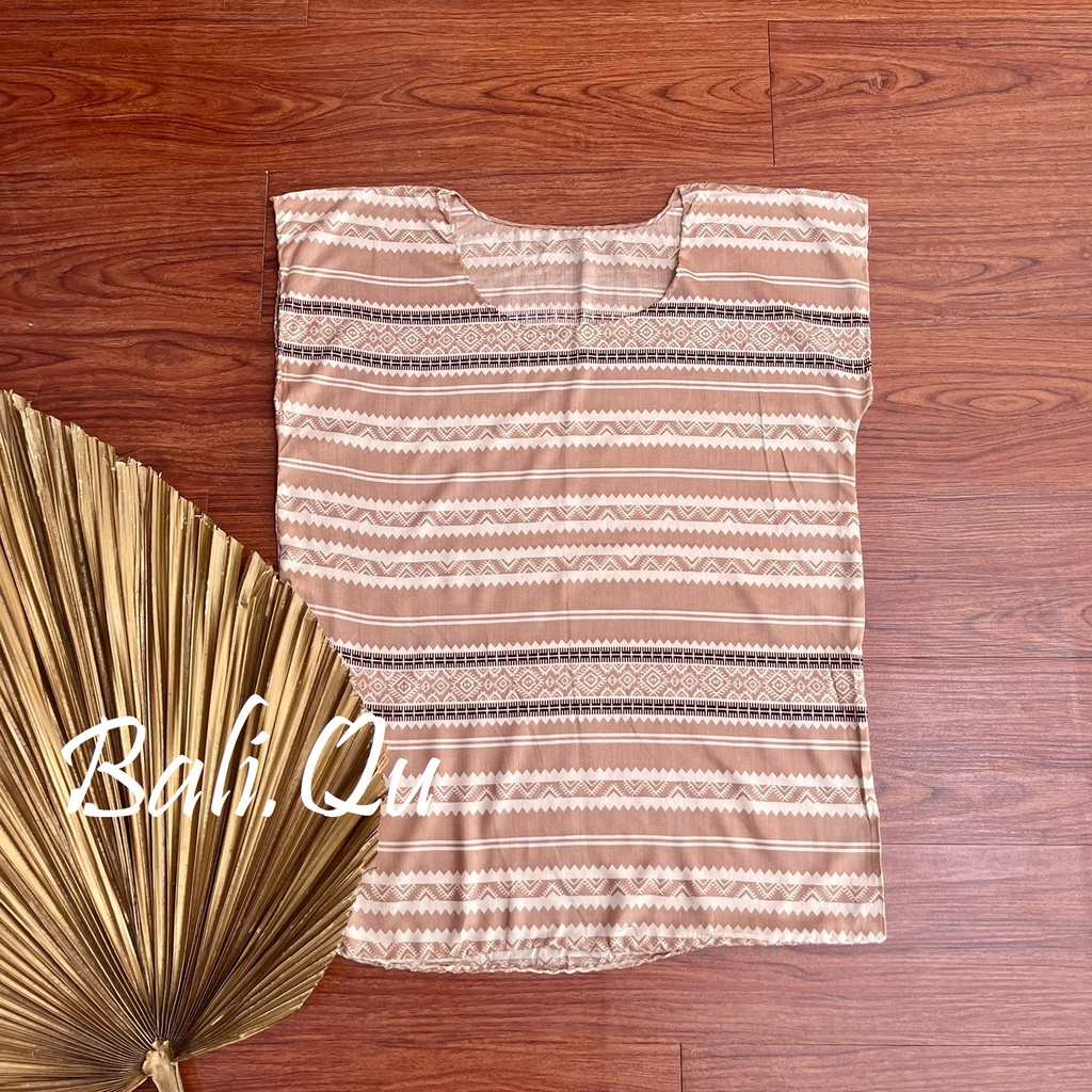 Baju Atasan XL Rayon Motif Bali-COKSU TRIBAL