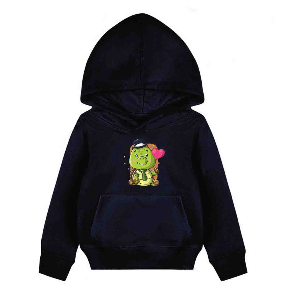 Hoodie Anak Mr Turtle Sweater Pakaian Fleece Anak M - XL