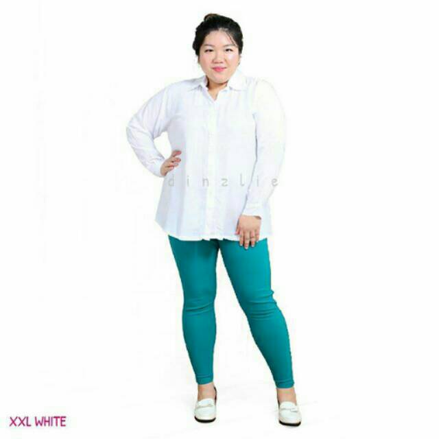 KEMEJA KERJA WANITA / KEMEJA PUTIH FORMAL WANITA / KEMEJA POLOS PUTIH KERJA / KEMEJA KANTORAN