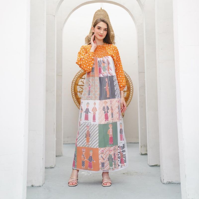 Daster Batik Wanita Lengan Panjang