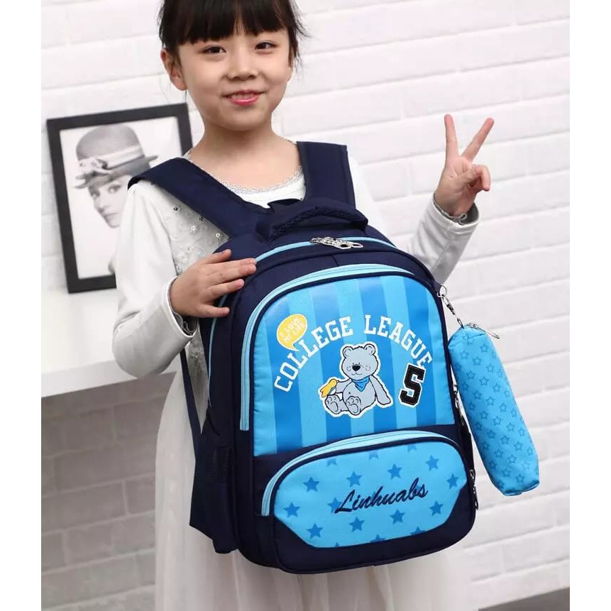 Tas Sekolah Import Tas Ransel Fashion Double Decker 2020 Backpack SD Tas Fashion Tas Boneka S