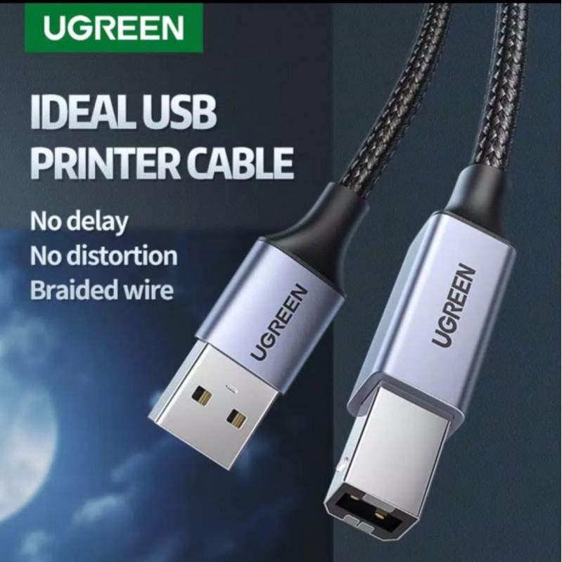 Ugreen Kabel Printer / Scanner Usb 2.0 Male to Usb Type B Male Original