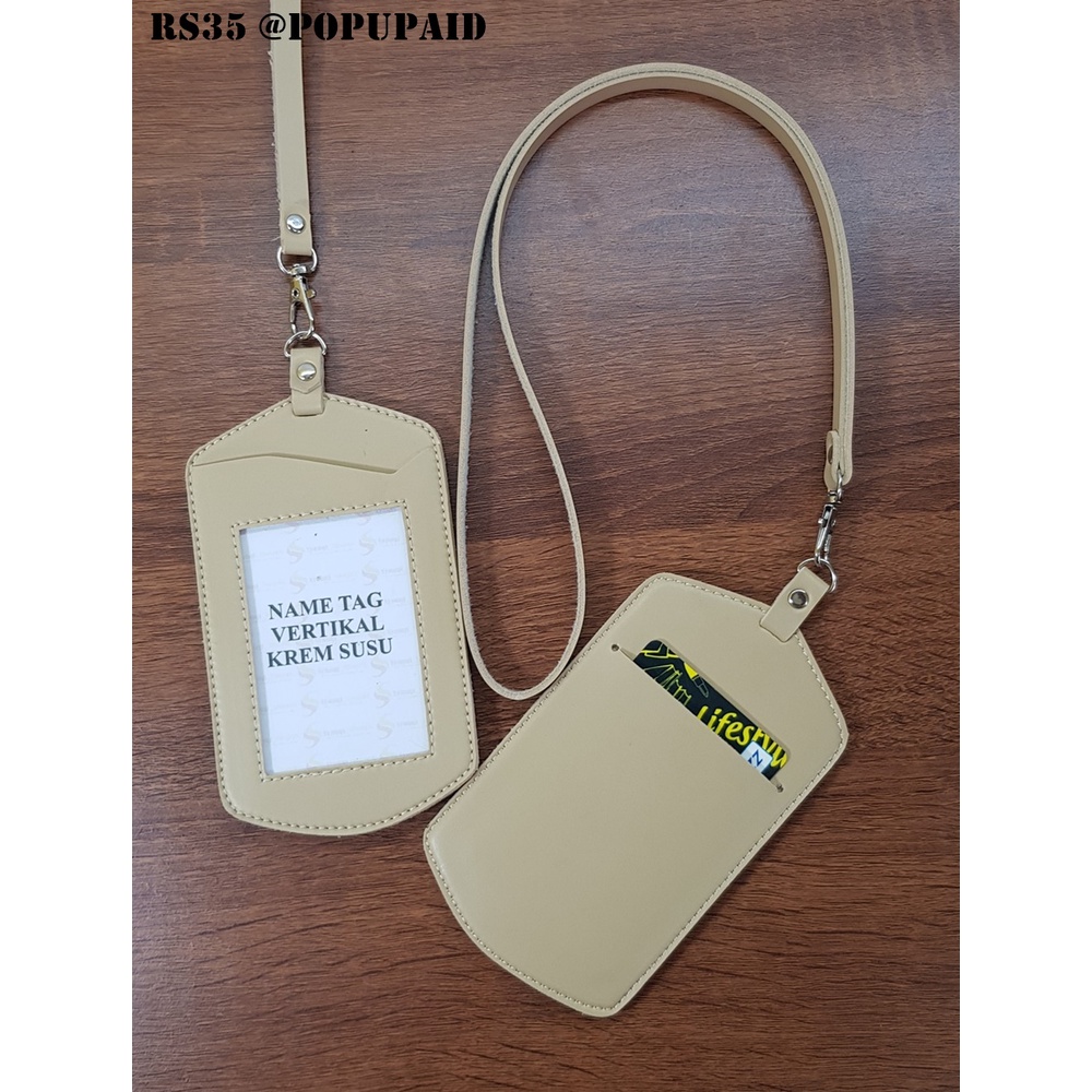 

NAME TAG KULIT / ID CARD HOLDER KULIT (RS35)