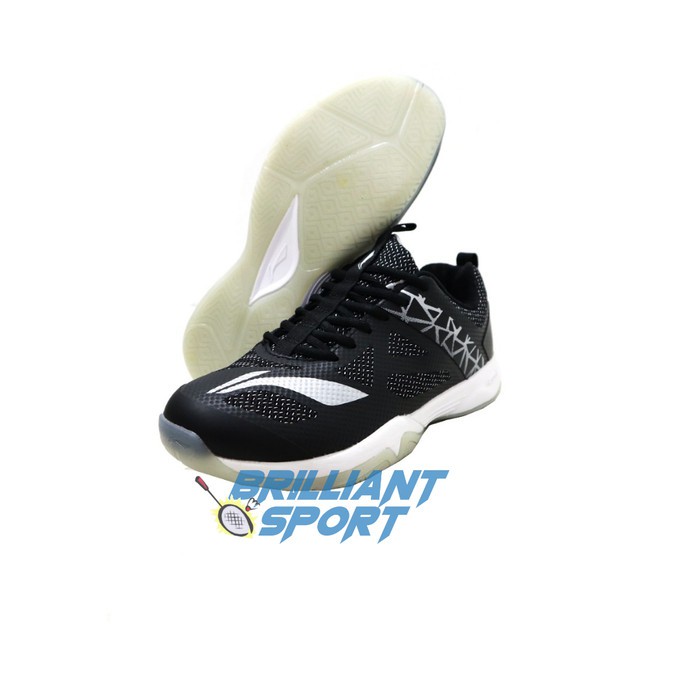 Order Langsung Sepatu Badminton Cloud Ace G6 - Black Silver, 40 Diskon