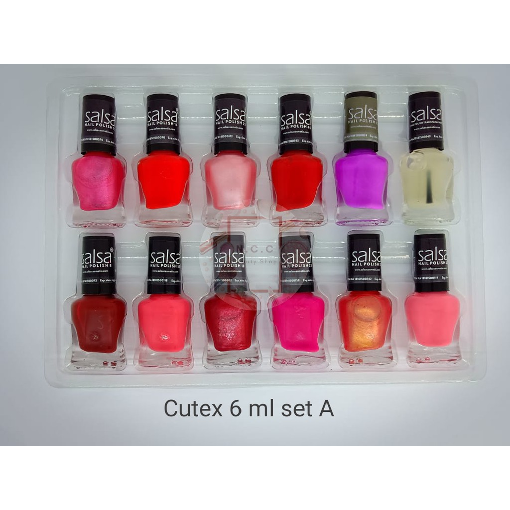 [PER BOX] * NCC * Salsa Nail Polish / Kutek Cat Kuku (1 Set - 12 pcs Kutek - BOX)