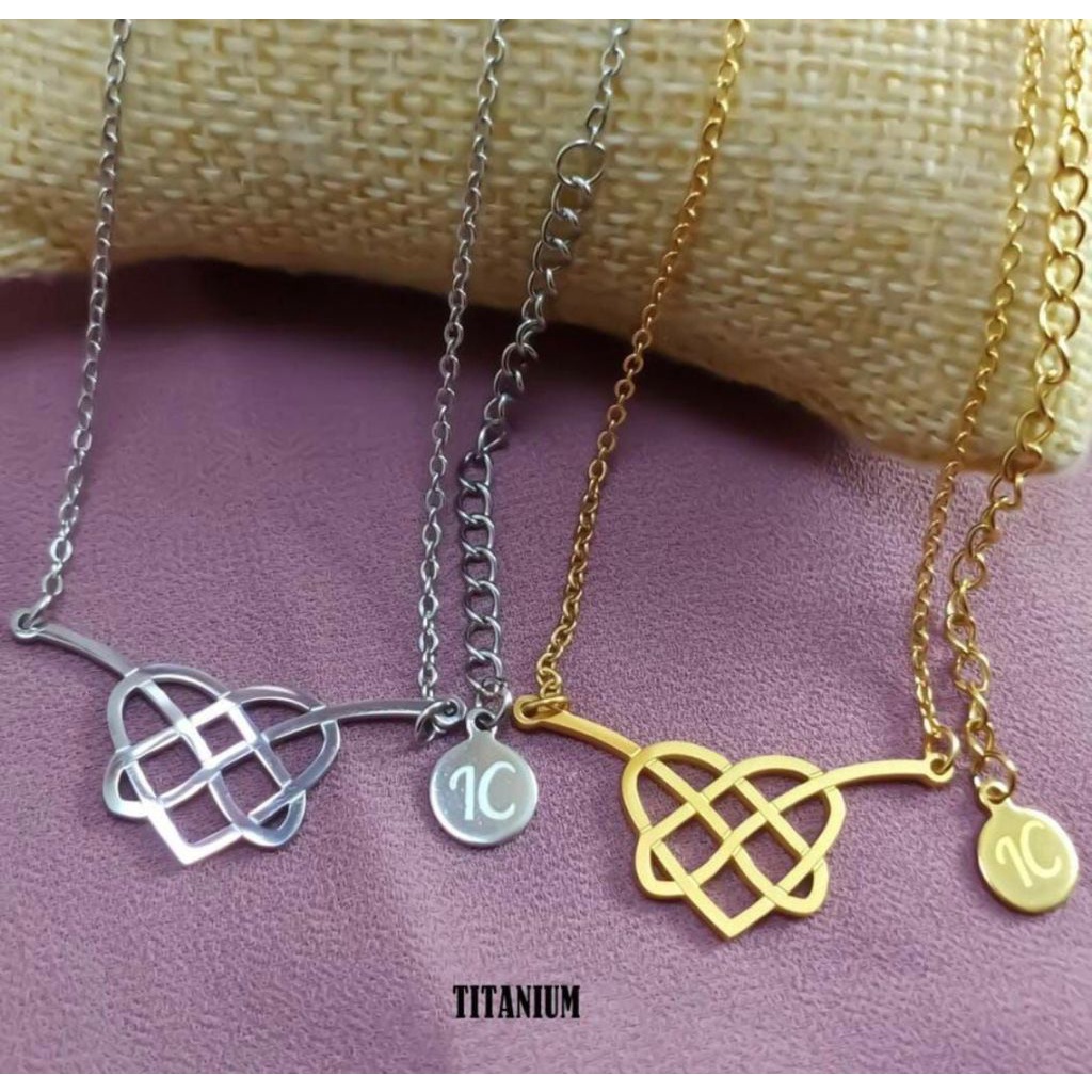 BISA COD Kalung Viral/ Kalung Kekinian/ Kalung Amanda Monopo ( Ikatan Cinta ) Bahan Titanium Anti Luntur Dan Karat Lapis Emas 24K