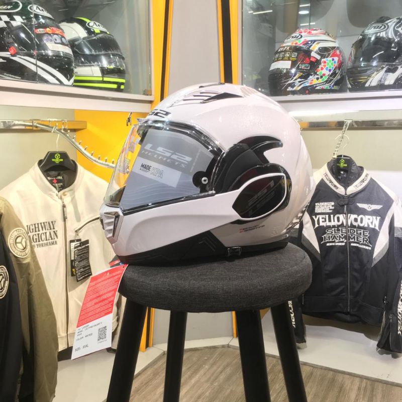 LS2 FF900 WHITE GLOSS | HELM MODULAR FLIP | LS2 ORIGINAL | FF 900 FF 399