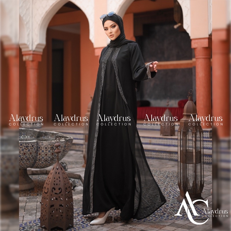 Baju Muslim Abaya Bordir Arab Saudi Bordir Zephy Turki 544