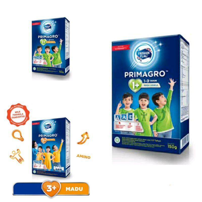 

Susu Frisian Flag Primagro 1 1+ Vanila Madu 150gr