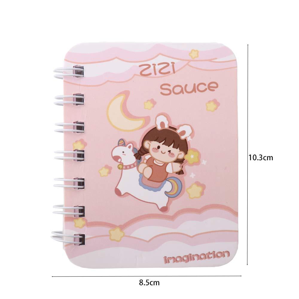Mxbeauty Coil Notebook Portable Kawaii Alat Tulis Sekolah Alat Kantor Planner Student Diary Book A7 Notebook