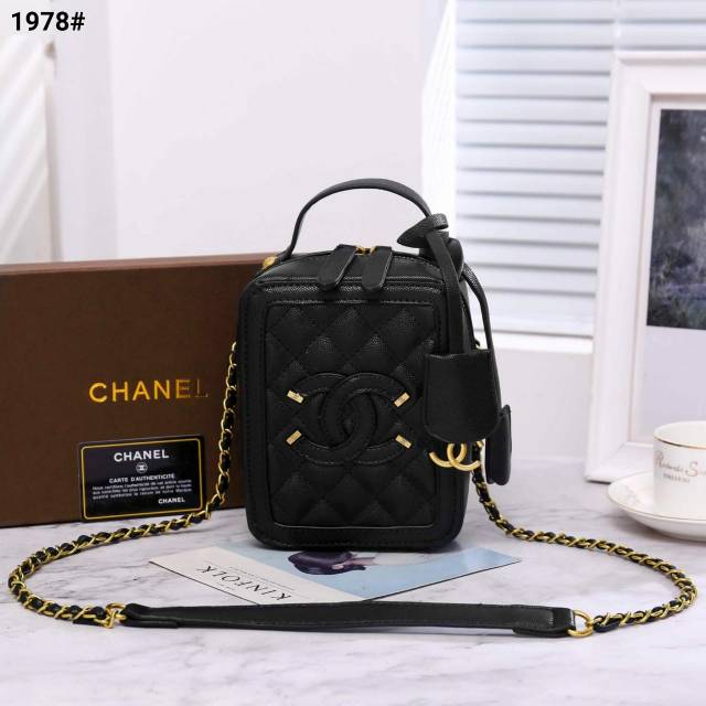 Chanel Vanity Case Grained With Caviar Leather Bag Include Box Chanel 1978 03